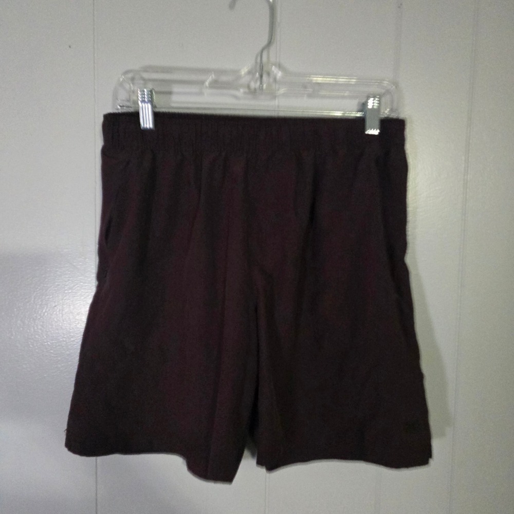 LEG3ND Men Burgundy Athletic Shorts Elastic Waist Size M‎